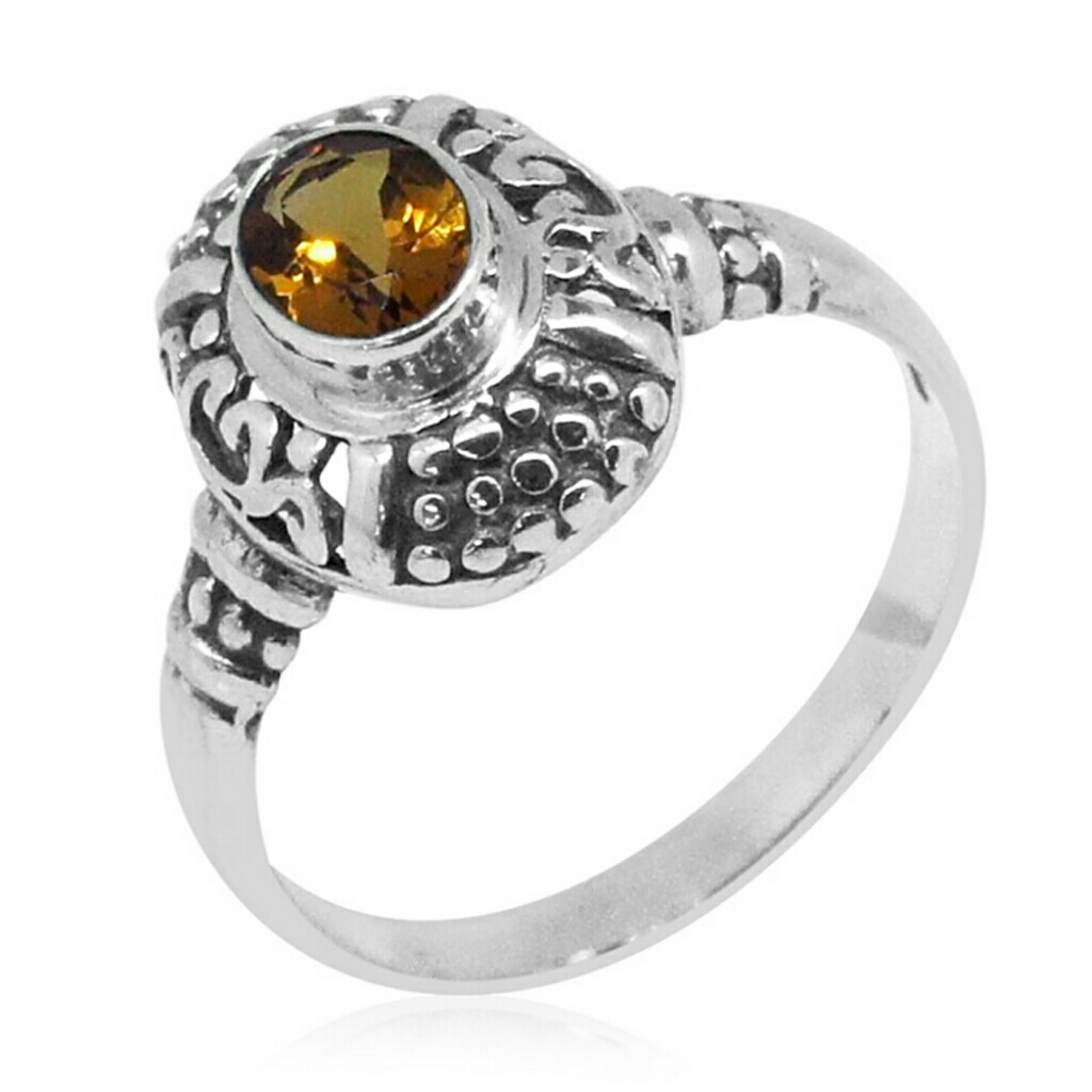 Bali Legacy Brazilian Citrine Sterling Silver Ring